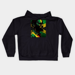 Rasta Jamaica man Kids Hoodie